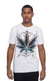 Iridescent Leaf Shirt White