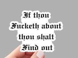 Fucketh About Sticker