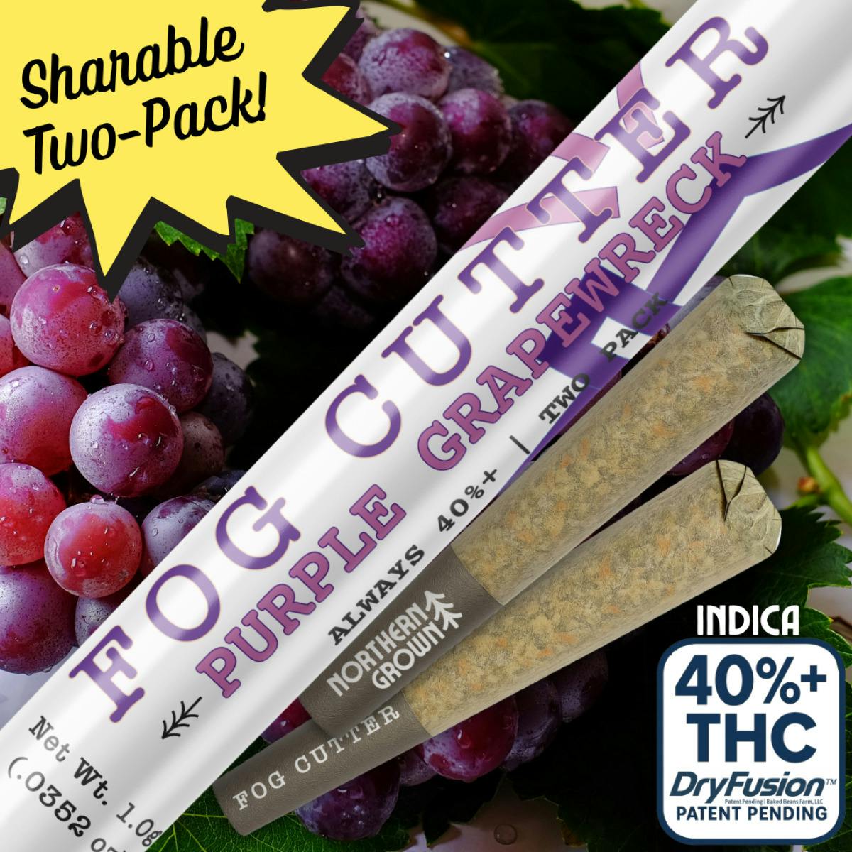 Fog Cutter | Purple Grapewreck .5g Infused Pre roll 2 Pack