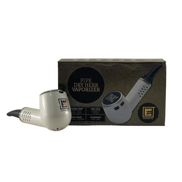 Bamboo Blaze Dried Herb Sherlock Vape | White