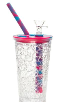 LIT Silicone 6.25" Water Cup Bong Multiple Colors