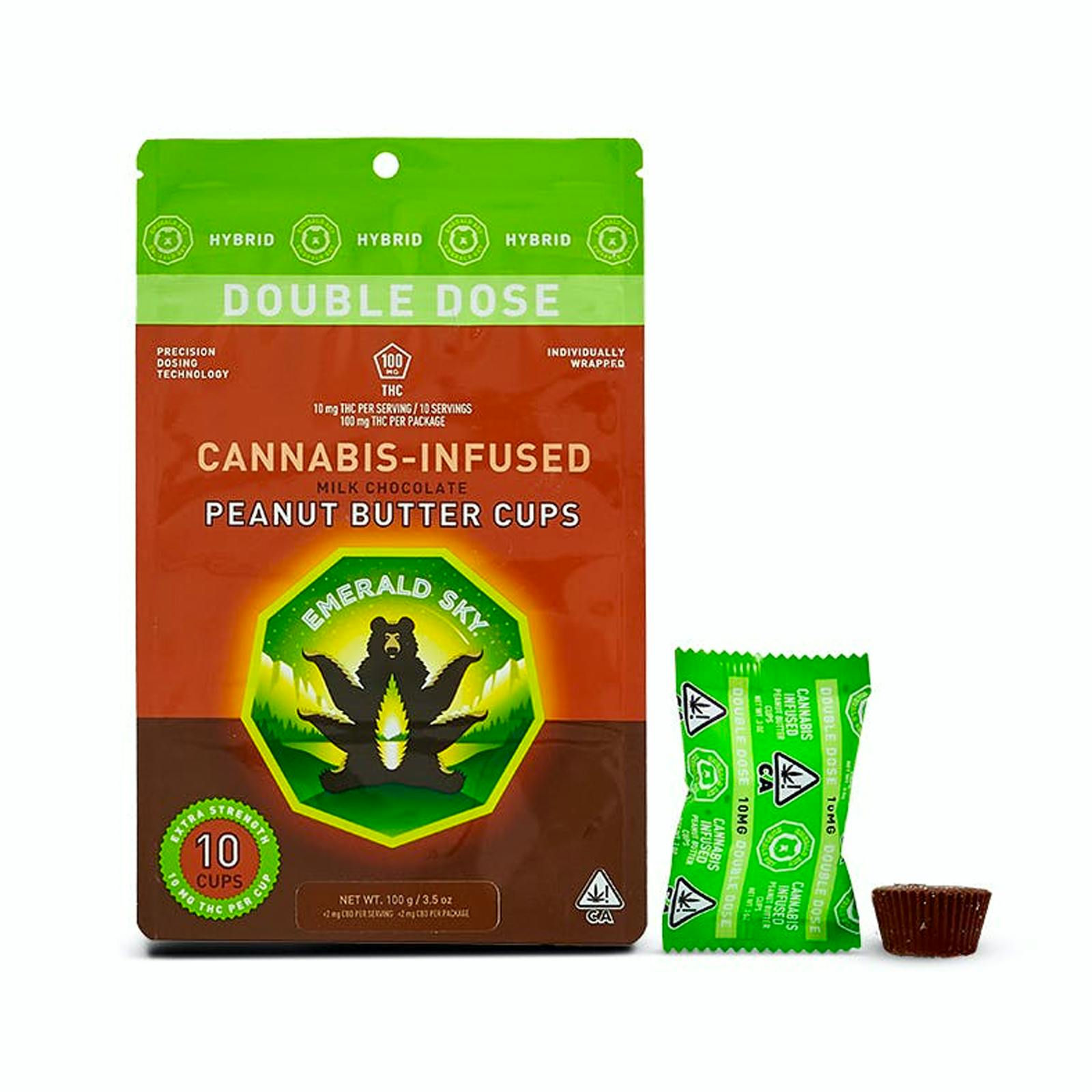 Emerald Sky Peanut Butter Cups 10pk - Milk Chocolate Hybrid