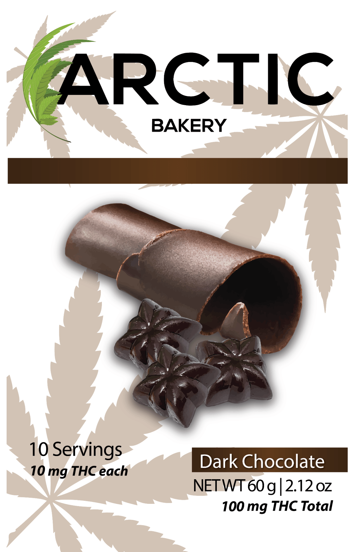 100mg | Dark Chocolate | Arctic Stars | Arctic Bakery