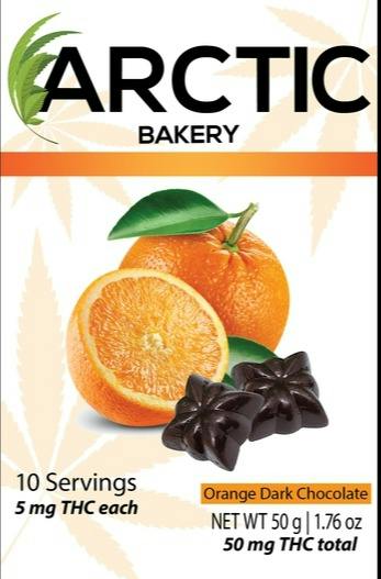 50mg | Orange Dark Chocolate | Arctic Stars | Arctic Bakery