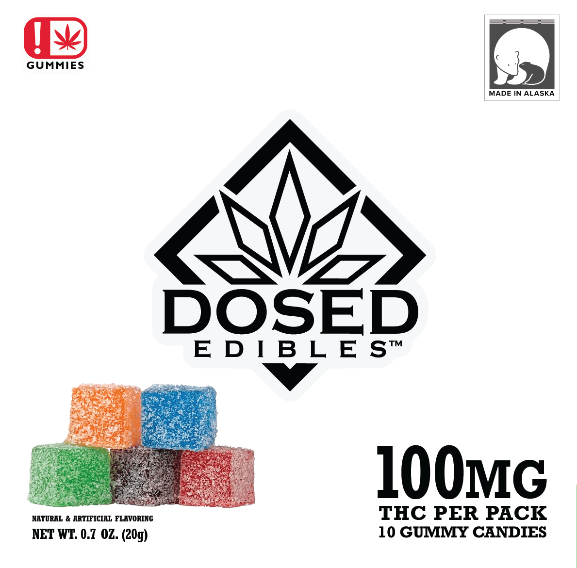 100mg | OG Remix Multi-Flavor | Gummies | Dosed Edibles