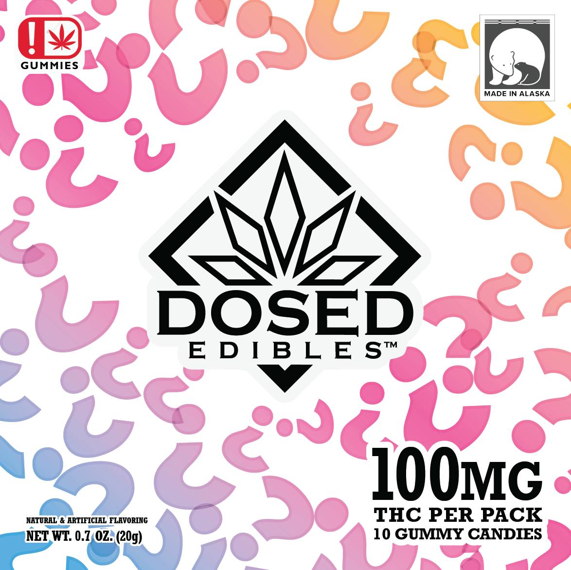 100mg | Mystery Mix | Gummies | Dosed Edibles