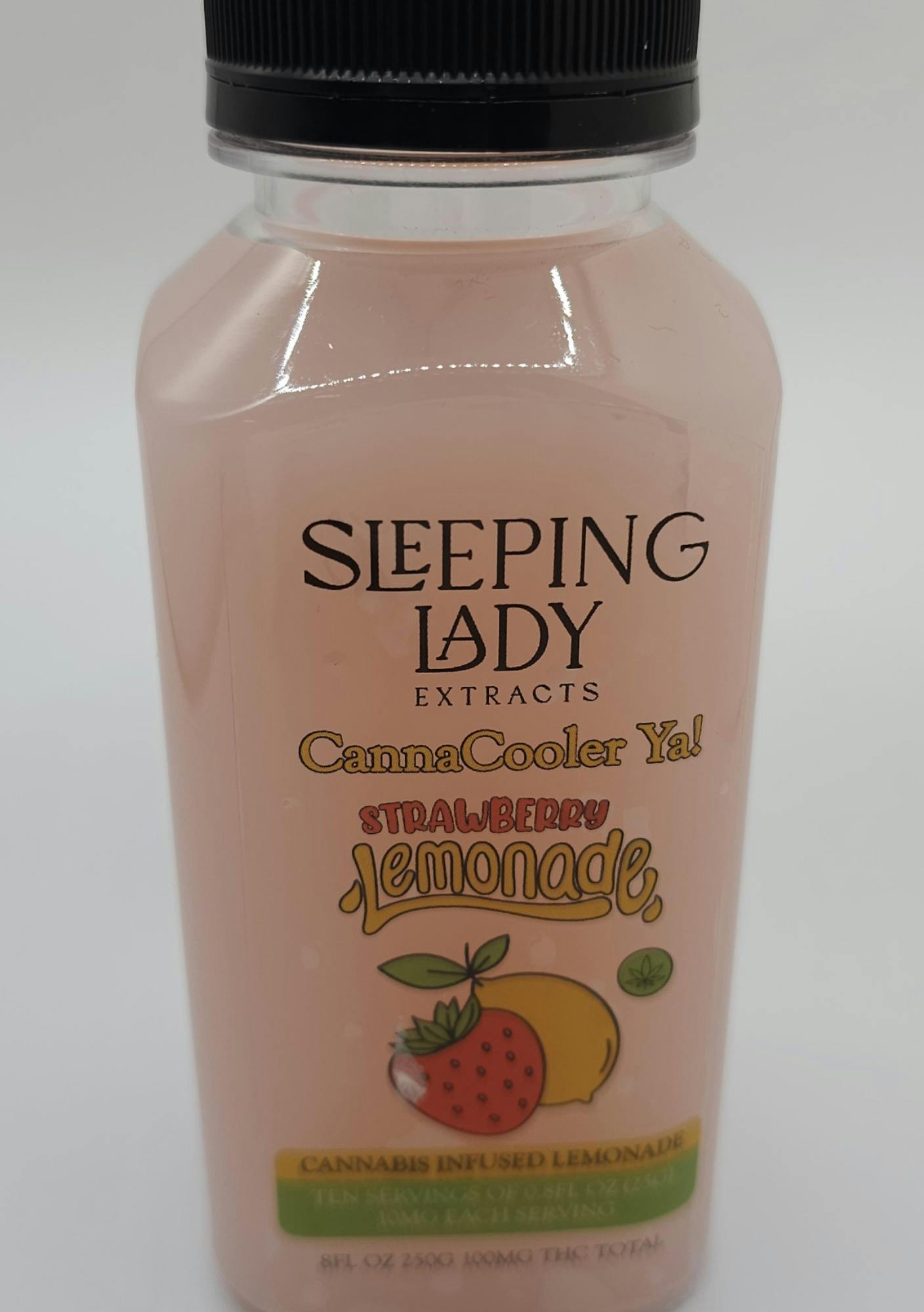 100mg | Strawberry Lemonade | Canna cooler | Edible | Sleeping Lady