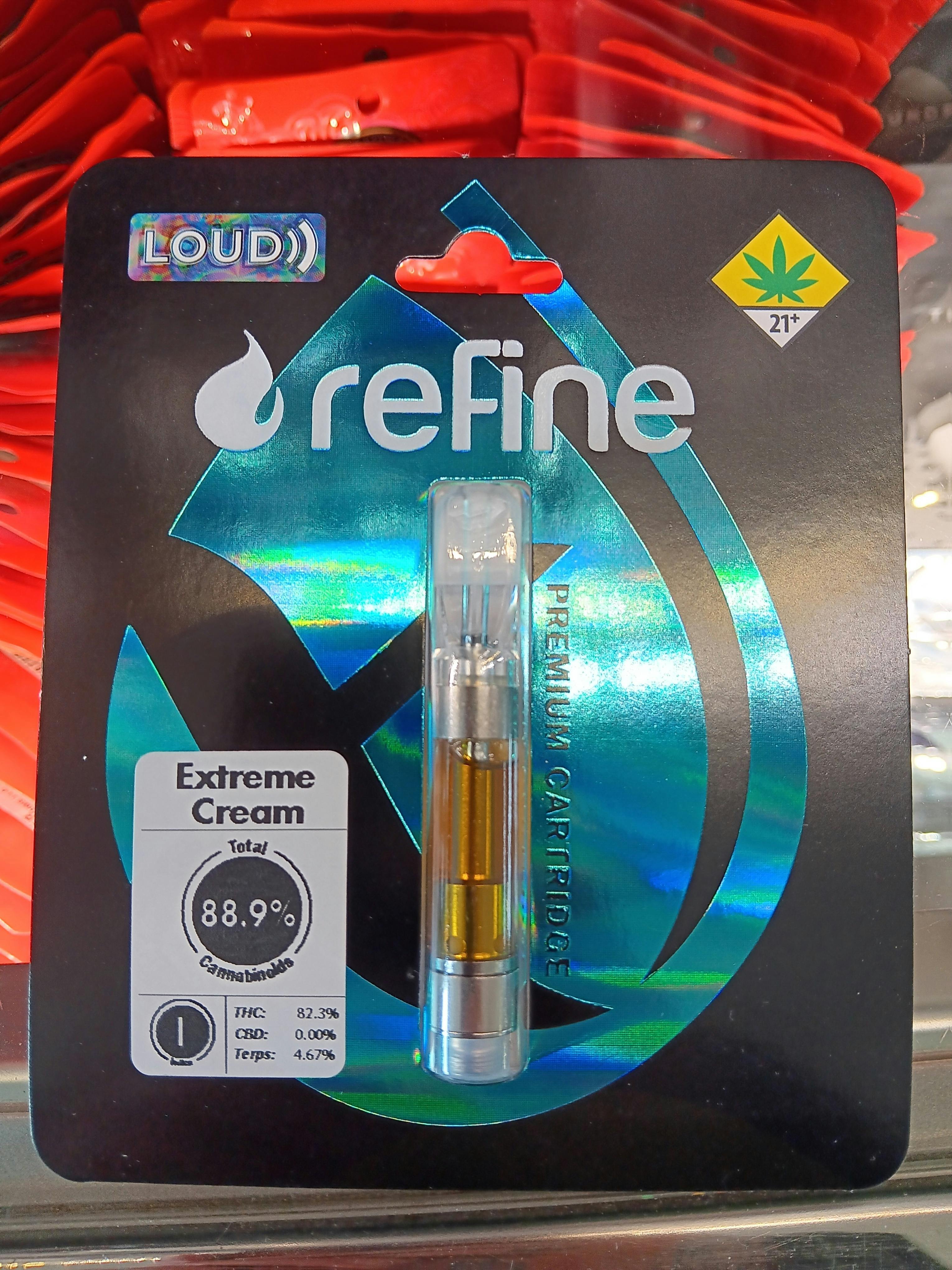Extreme Cream 1g Loud Resin Cartridge by Refine