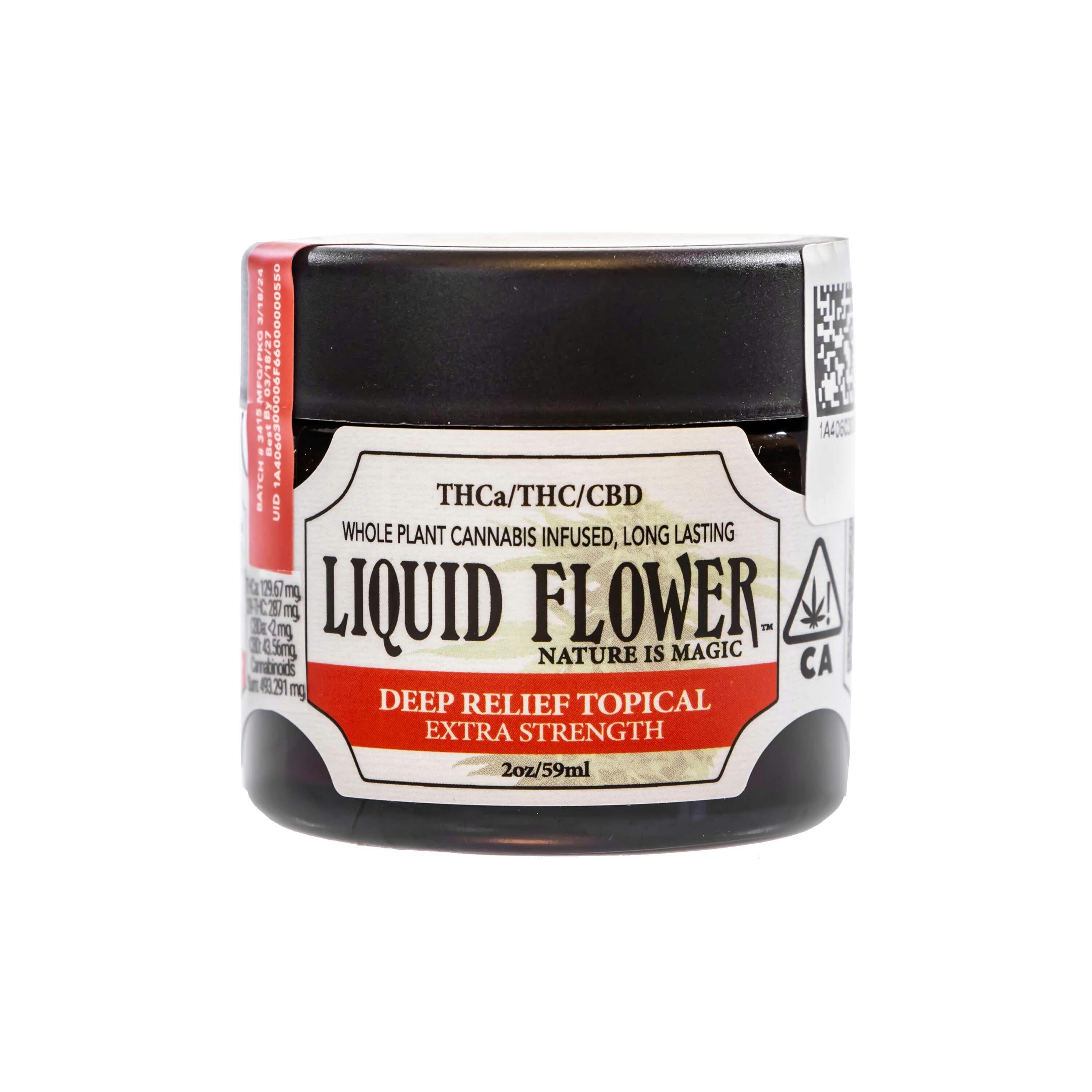 Liquid Flower | Extra Strength Deep Relief (THC:CBD - 400mg Total)