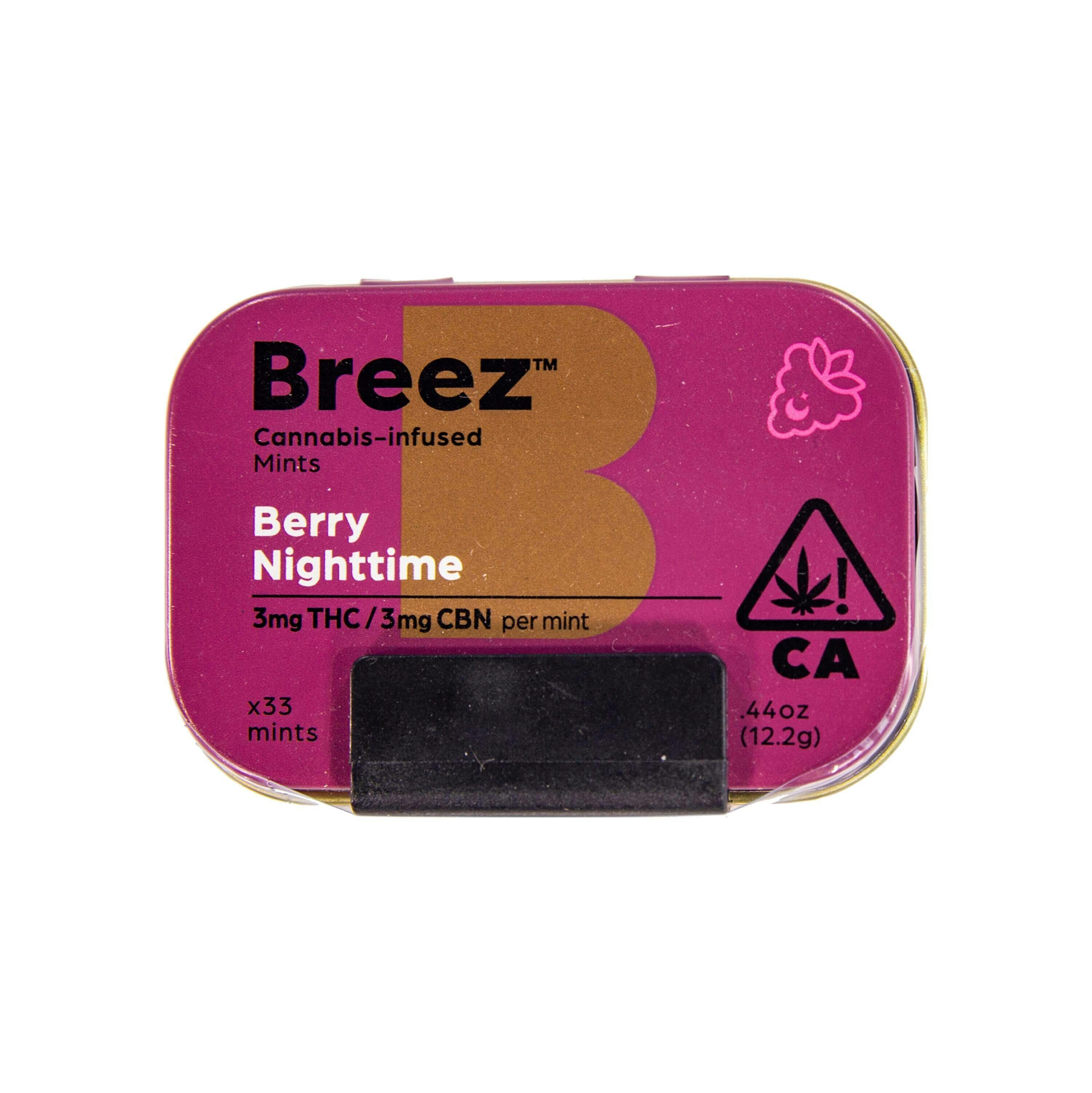 Breez — Berry Nighttime Mints Tin