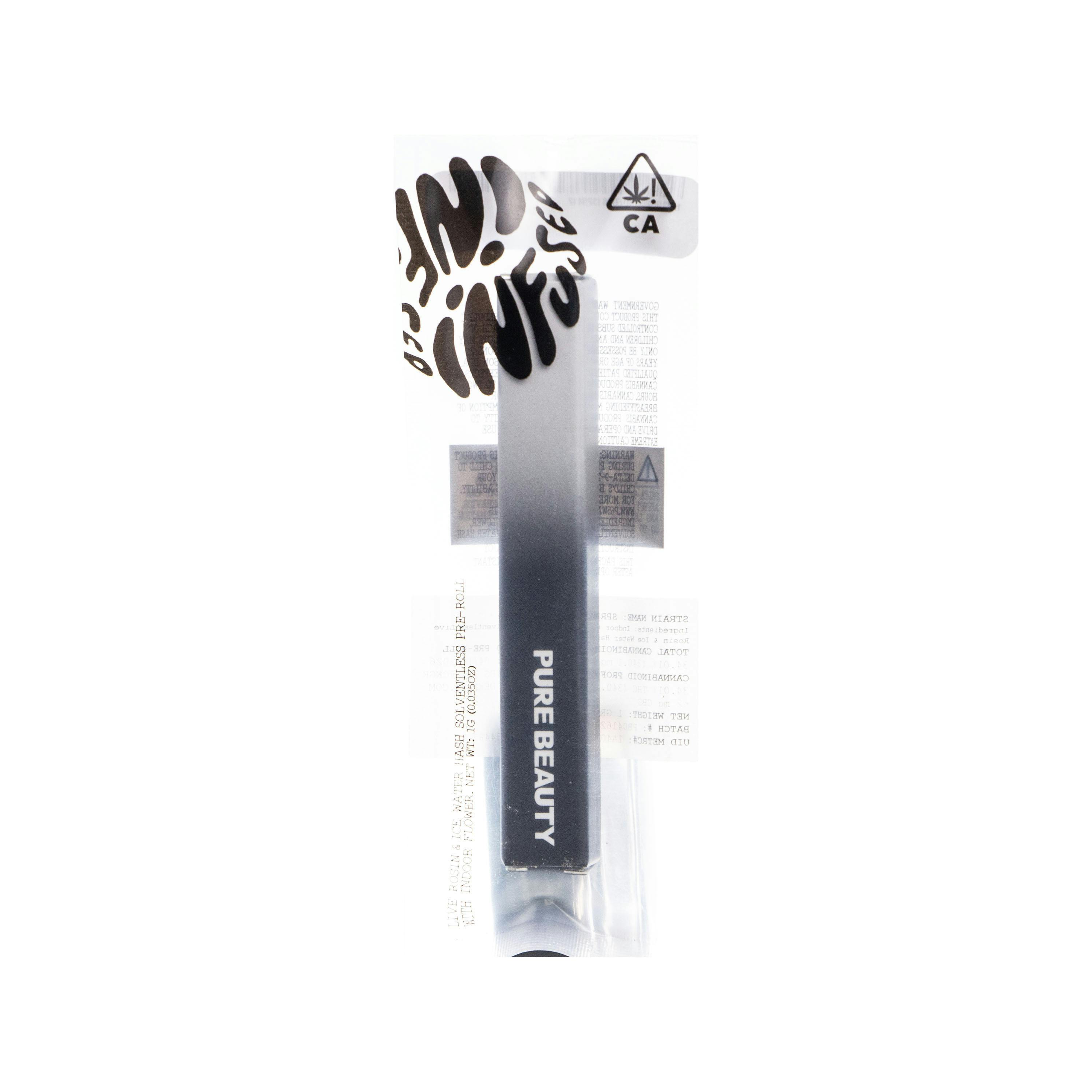 Pure Beauty: Spritzer Solventless Infused Pre-roll