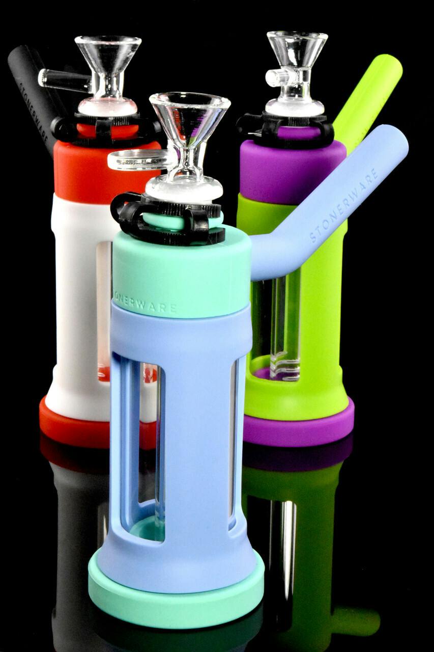 Stonerware Piece Silicone/Glass Water Pipe at MedCan of Mississippi