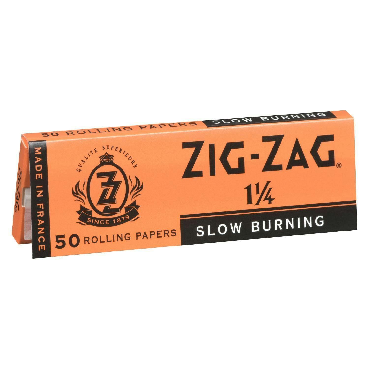 Zig Zag - "Slow Burning 1 1/4"" Rolling Papers" - Orange