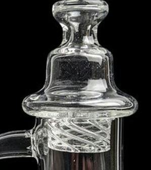 Carb Cap Spinner Flat Top Glass