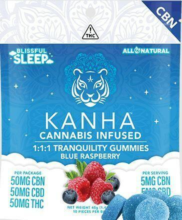 Kanha - CBN - Moonlight Berry Sugar Free 1:1:1 - Gummies - 10pk - 100mg