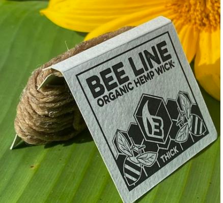 Bee Line - Thin Organic Hemp Wick - 9ft