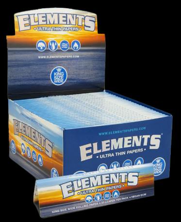 Elements - Connoisseur - King Size Slim + Tip - 1 1/4