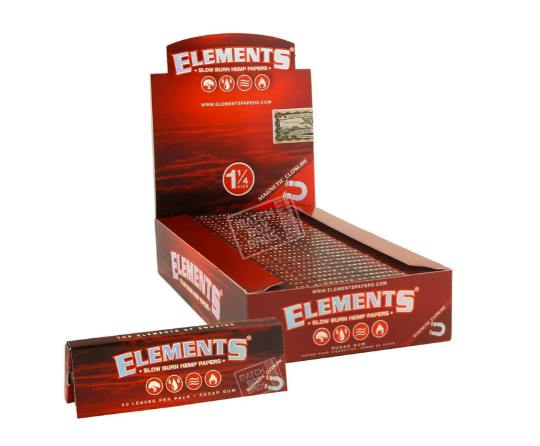 Elements - Red Double Pack - Slow Burn - 1 1/4 - 100 pc
