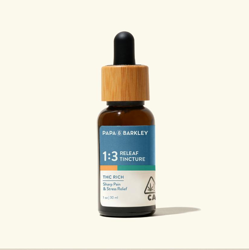 Papa & Barkley - Releaf Body Tincture - THC RICH - 1CBD:3THC - 30ml