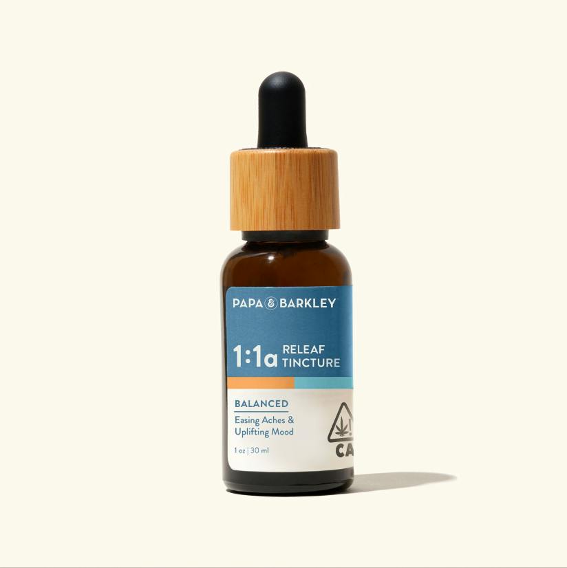 Papa & Barkley - Releaf Body Tincture - Balance THCa - 1CBD:1THCa - 30ml