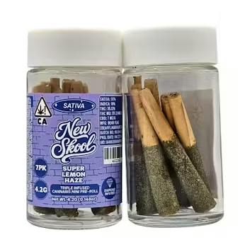 New Skool - Super Lemon Haze - Infused Preroll Pack - 7pk - 4.2g