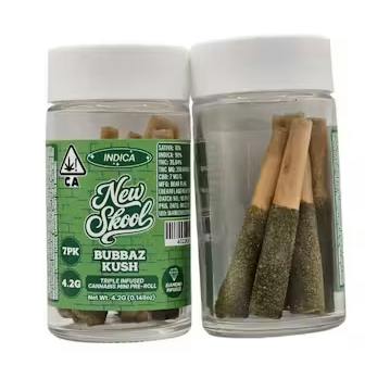 New Skool - Bubbaz Kush - Infused Preroll Pack - 7pk - 4.2g