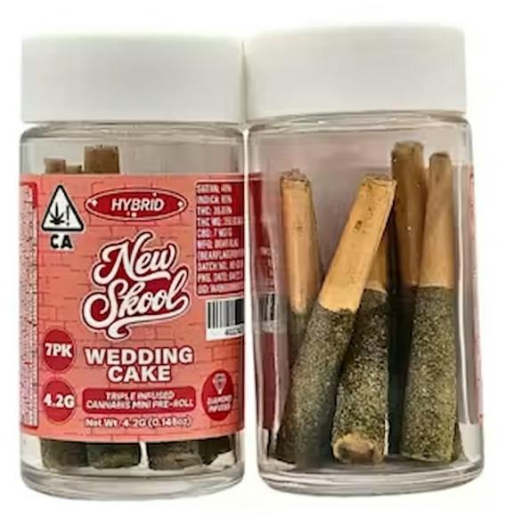 New Skool - Wedding Cake - Infused Preroll Pack - 7pk - 4.2g