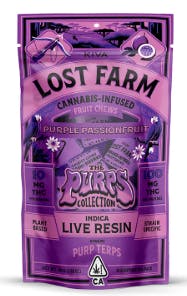 Lost Farm - Live Resin - Purple Passionfruit - Purp Terp - Fruit Chews - 100mg