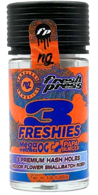 Nameless Genetics x Fresh Press - Mega Wellness x Papa Burger - Live Rosin Hash Hole - 3pk - 1.8G
