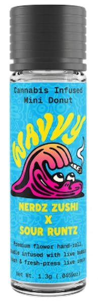 Wavvy - Mini Donut - Nerd Zushi x Sour Runtz - Infused Preroll - 1.3g