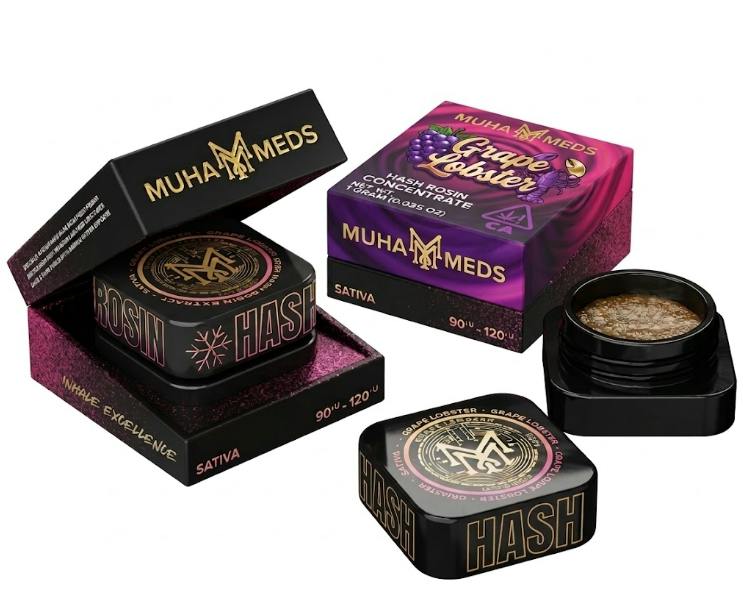 Muha Meds - Hash Rosin - Grape Lobster - Concentrate - 1g