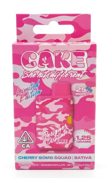 Cake - Cherry Bomb Squad - Designer Distillate - RTU - 1.25G