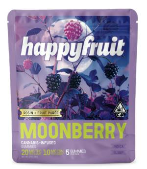 Happy Fruit - Live Rosin - Moon Berry - Gummies - 5pk - 100mg/50mg THC:CBN