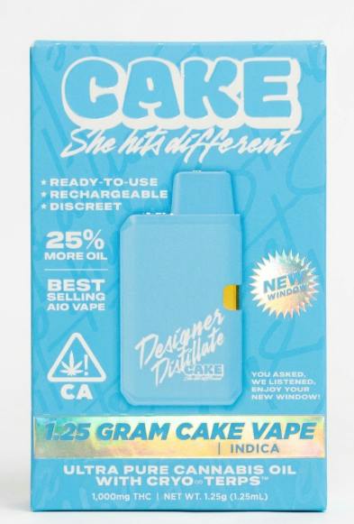 Cake - Blueberry Bliss - Designer Distillate - RTU - 1.25G