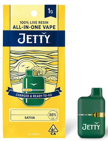 Jetty Extracts - Live Resin - Strawnana Mac - Mini Tank - RTU - 1G