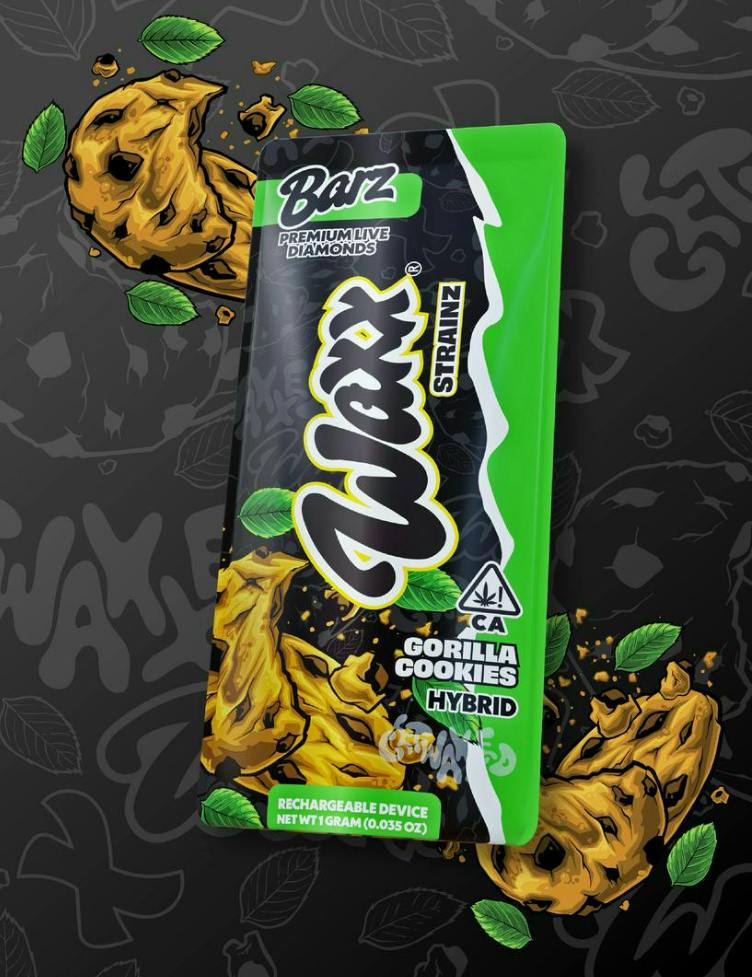 Waxx Barz - Gorilla Cookies - Live Diamonds - RTU - 1g