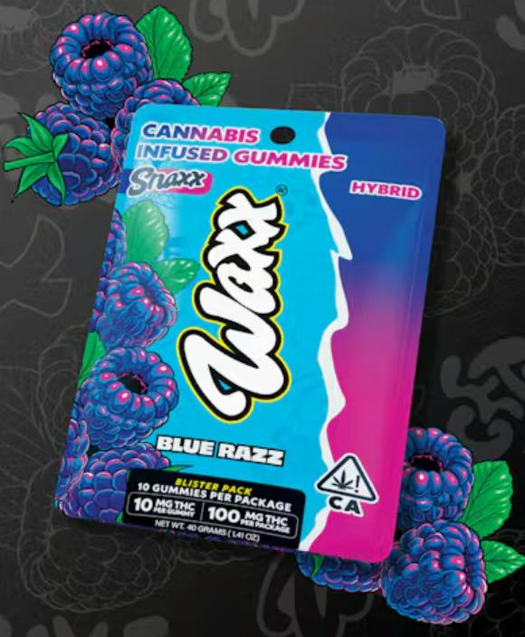 Waxx Snaxx - Blue Razz - Gummies - 100mg