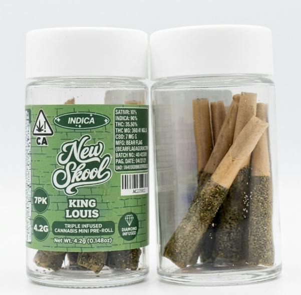 New Skool - King Louis - Infused Preroll Pack - 7pk - 4.2g