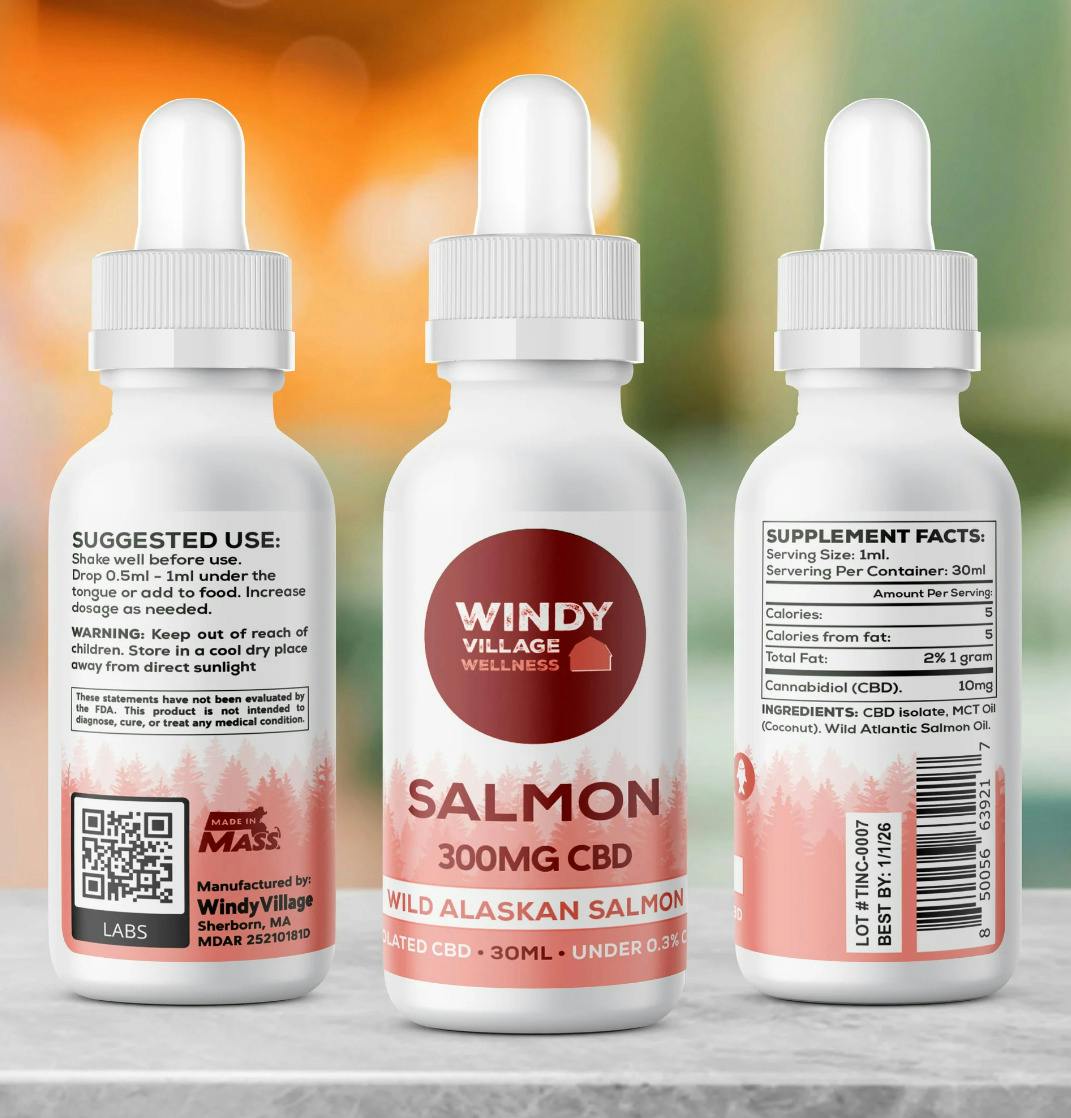Tincture for pets | Salmon | 300mg | at Simplicity Dispensary