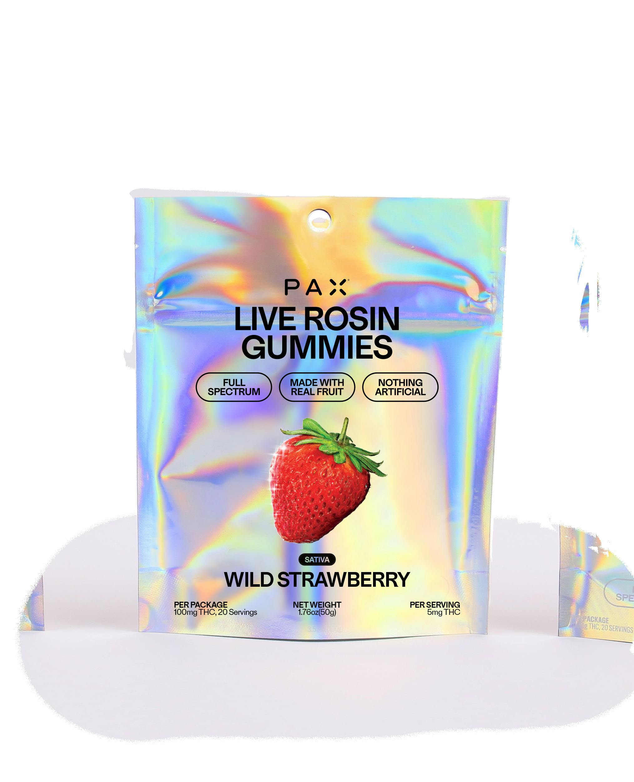 Gummies | Live Rosin Wild Strawberry | 100mg | PAX