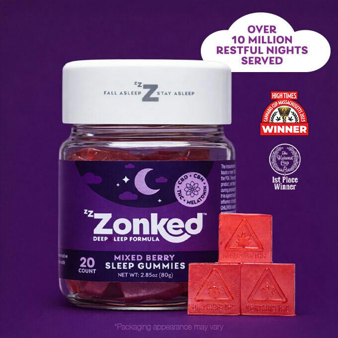 Gummies | Mixed Berry | 1:1:1 (CBN, CBD, THC) | 100mg | Zzzonked