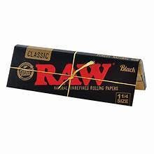 Raw Black Rolling Papers at Simplicity Dispensary
