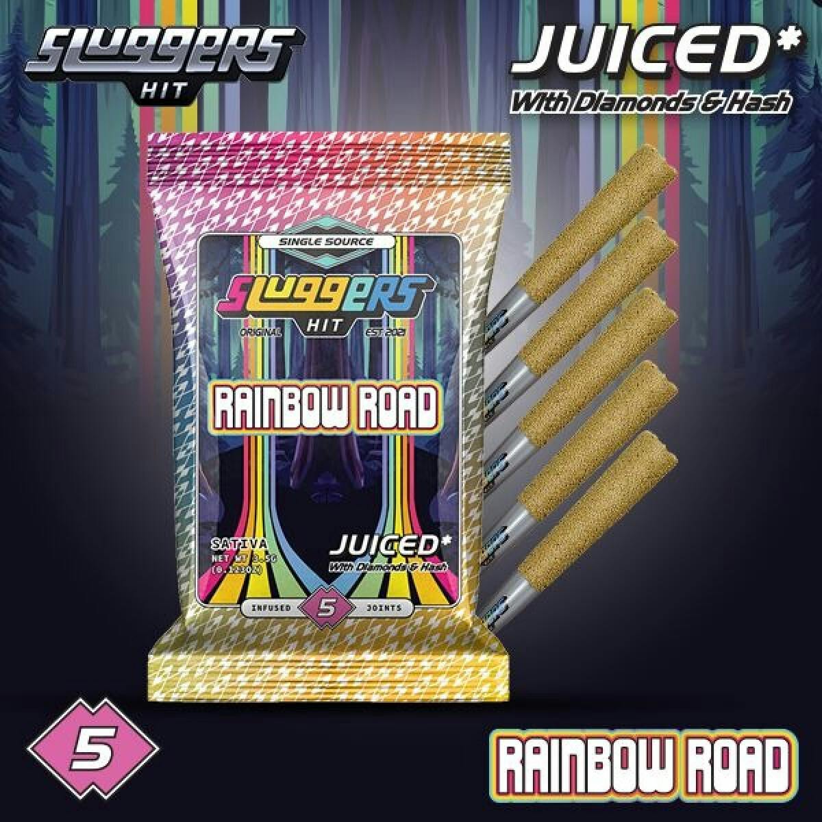 Infused Pre-Roll Pack | Rainbow Road | 5pk | Sluggers