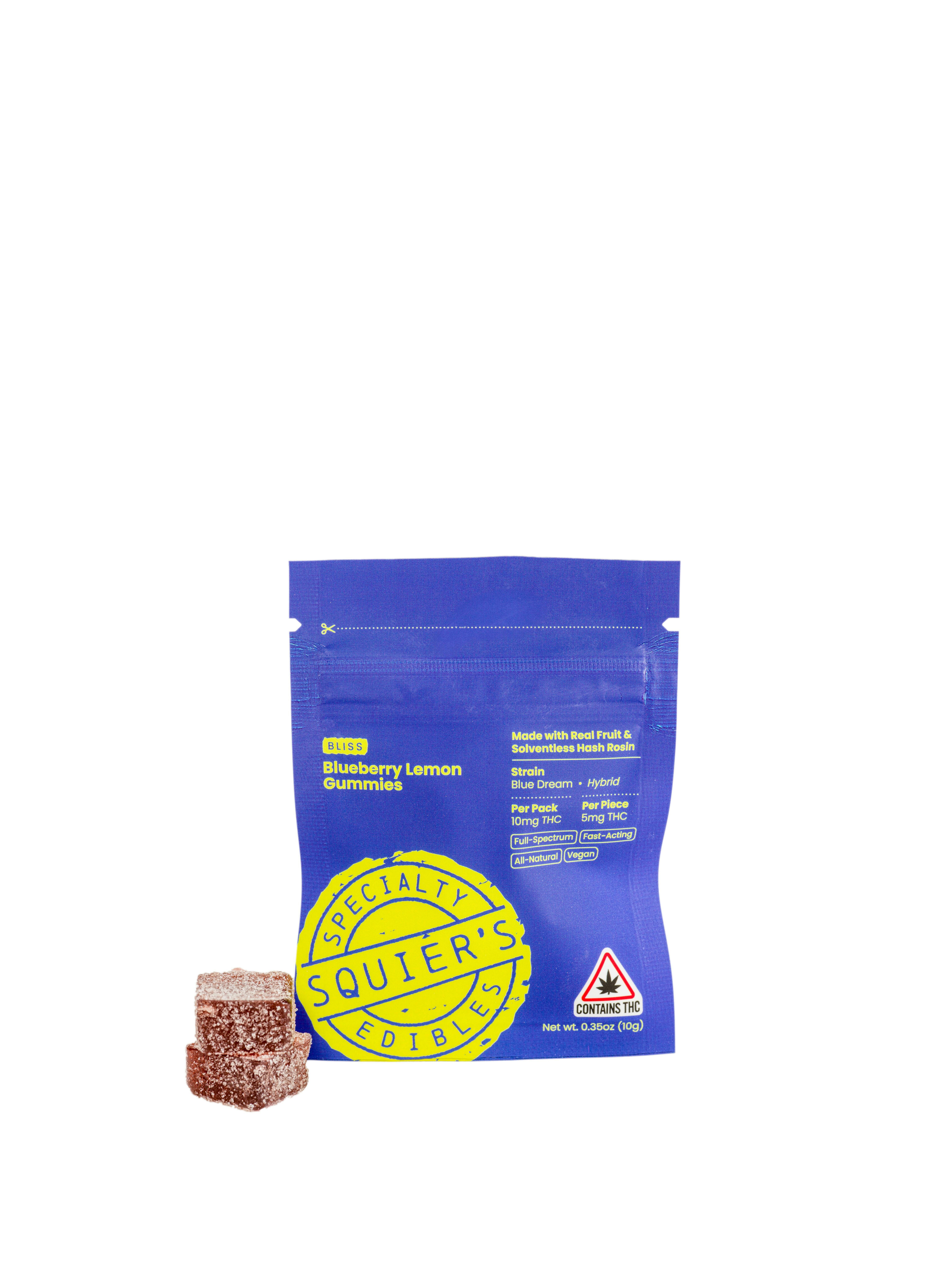 Gummies | Blueberry Lemon Rosin | 2 Pack | Squier's at Simplicity Dispensary