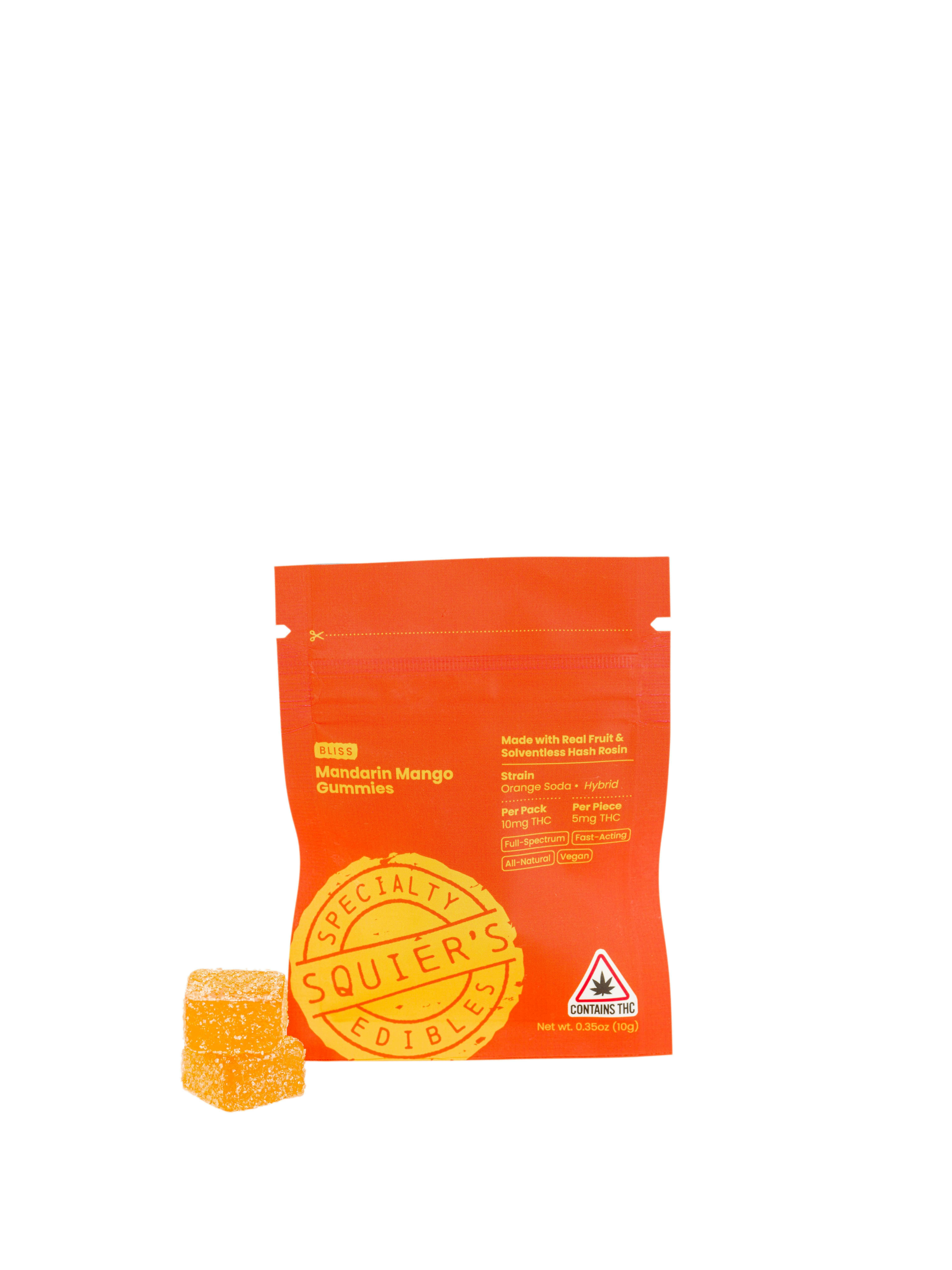 Gummies | Mandarin Mango Rosin | 2 Pack | Squier's at Simplicity Dispensary