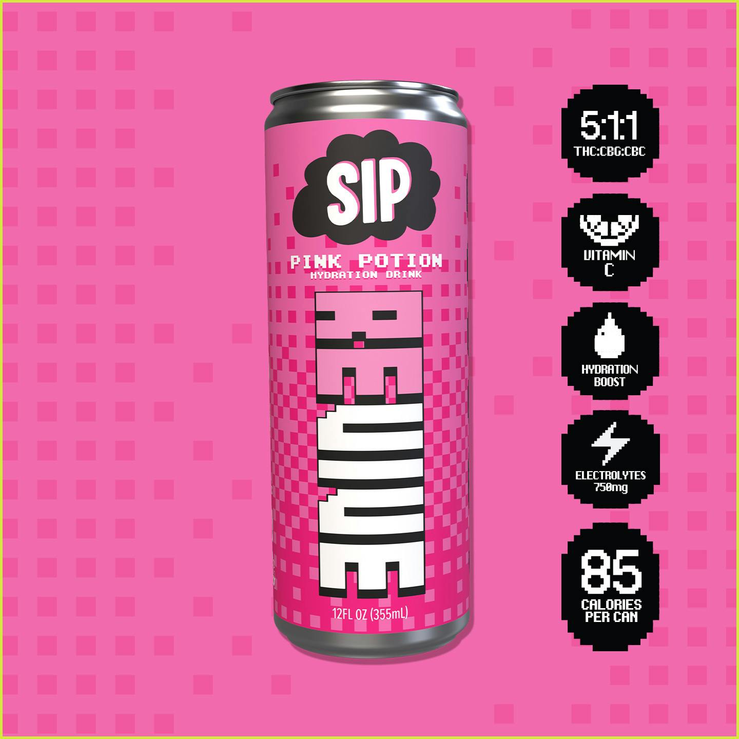 Seltzer | Revive Pink Potion at Simplicity Dispensary