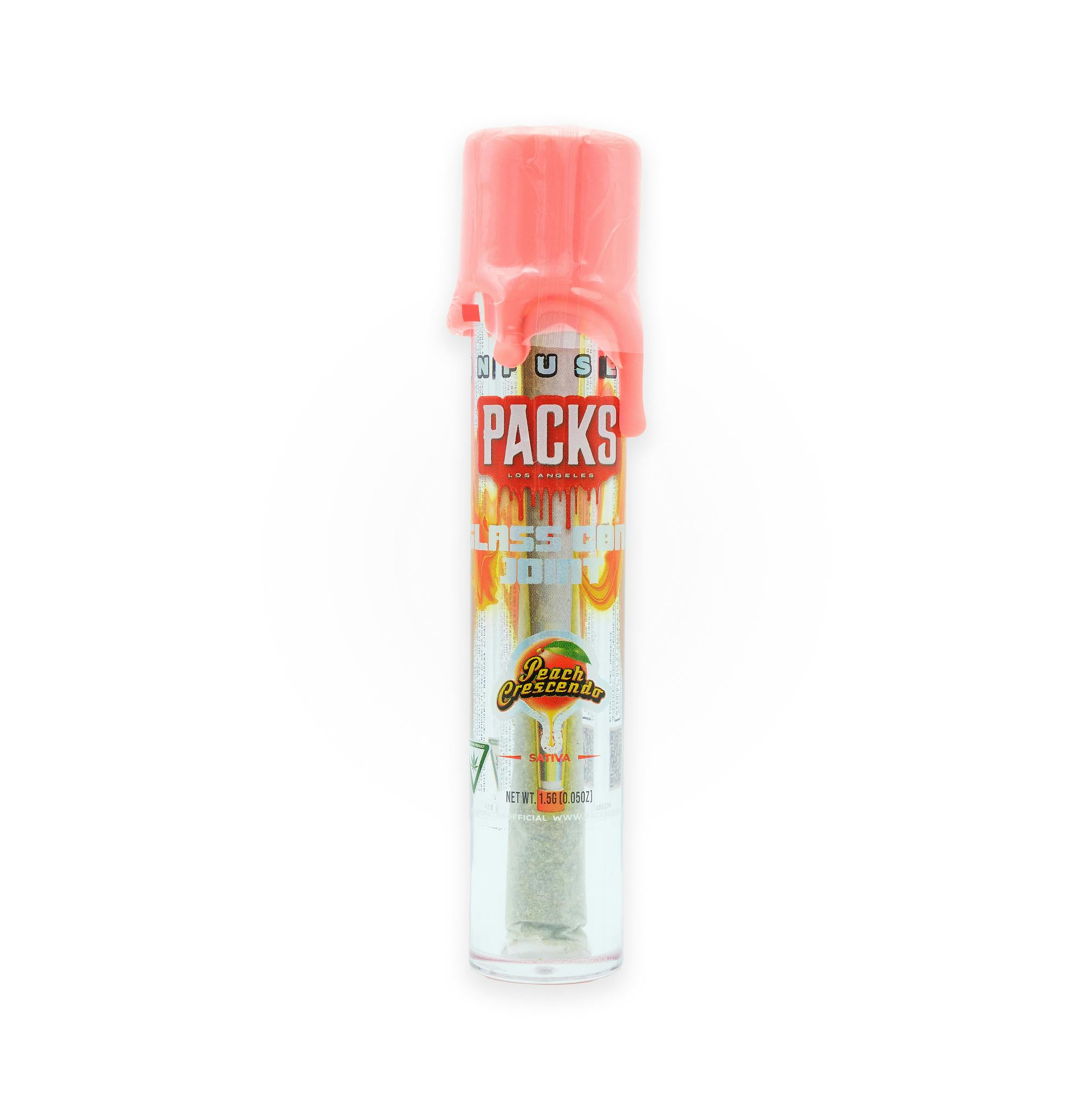 Peach Crescendo | 1.5G Infused Glass Cone Preroll cannabis product