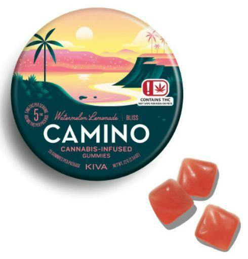 KIVA Camino Gummies Watermelon Lemonade 100mg by Kiva