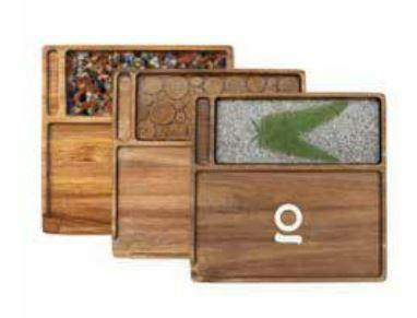 Premium Natural Acacia Wood Tray 9.5x9.5