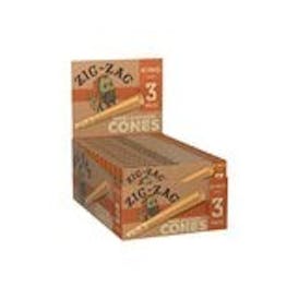 Zig Zag King Size Unbleached Cones 3ct by Zig zag